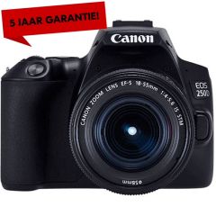 Canon EOS 250D zwart + 18-55mm iS STM 