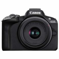 Canon EOS R50 Zwart + RF-S 18-45 IS STM Front