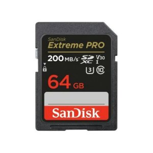 SANDISK 64GB SDXC EXTREME PRO 200MB/S U3 V30