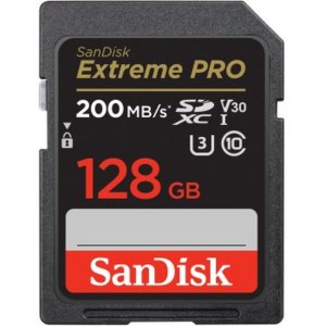 SanDisk 128GB SDXC Extreme Pro 200 / 90 MB/s
