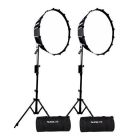 NANLITE FORZA 60 LED BI-COLOR DUAL KIT (W/ LIGHT STAND AND SOFTBOX)