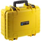 B&W Outdoor Case Type 4000 - Geel met Vakverdeler 