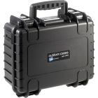 B&W Outdoor Case Type 1000 - Zwart met Plukschuim 